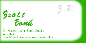 zsolt bonk business card